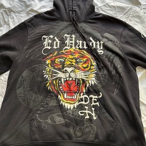 Ed Hardy "Love Kills Slowly" Hoodie Size XXL